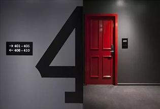 這樣的酒店門牌好設計，你會一眼就記住嗎？